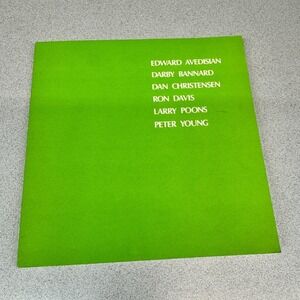 1971 Art Exhibition Catalog Six Painters Avedisian Bannard Poons Christensen